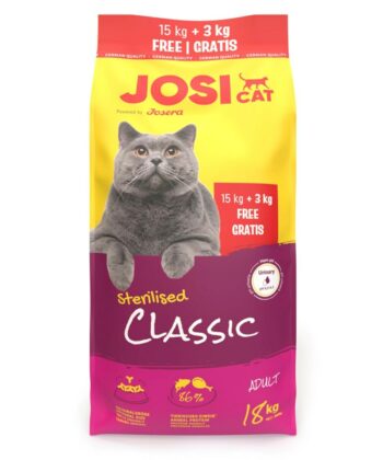 JosiCat Sterilised Classic 15kg+3 kg GRATUIT