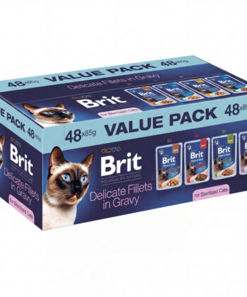 Brit Premium by Nature Pack Pochons Filets pour Chat Stérilisé 48pc*85g