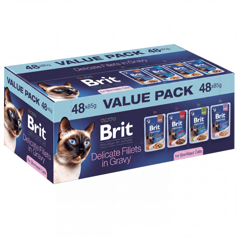 brit-premium-by-nature-pack-pochons-filets-pour-chat-sterilise-48-pc